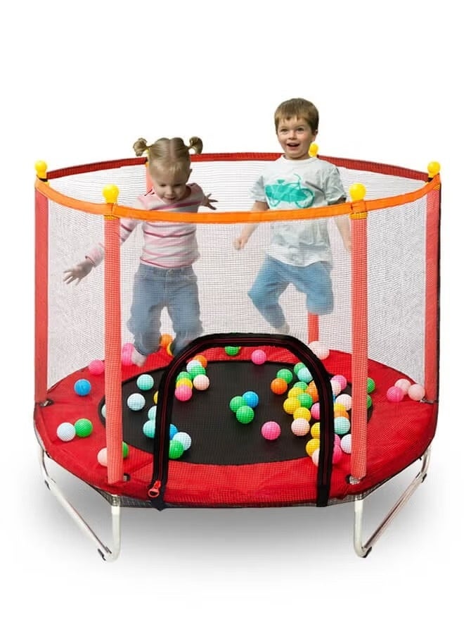 Children's trampoline, indoor home trampoline for children with safety net - Image 1